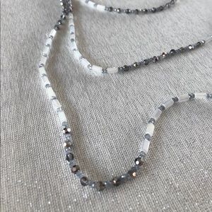 Price drop! Gray Strand Necklace, Length 50”
